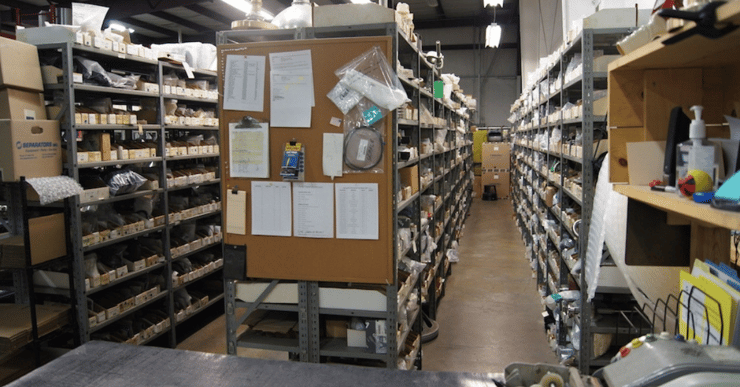 Image of a warehouse with equipment